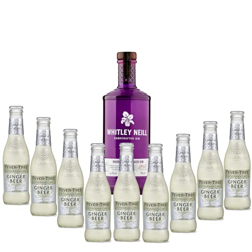 Pack gintonic -Whitley Neill – Rhubarb & Ginger – 9 tonics Fever tree Ginger Beer von Wine And More