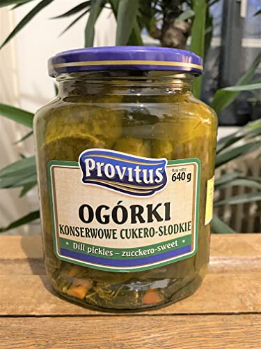 Provitus Sweet Dill Pickles – 640 g von Provitus