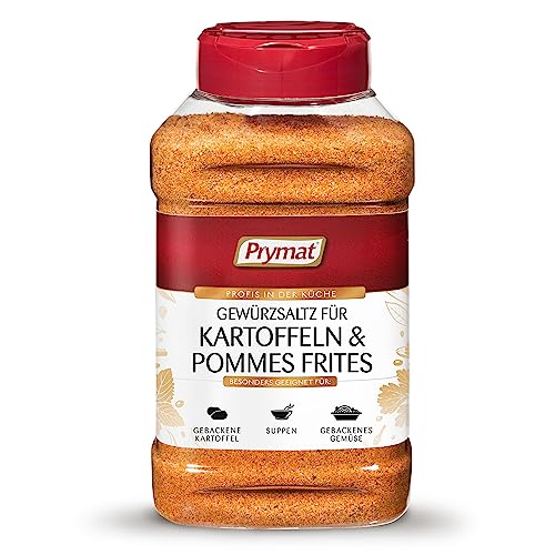 PRYMAT Pommes-Frites-Gewürz - Großpackung für Profi-Küche, Ideal für Kartoffelgerichte, Suppen, Aufläufe und Gemüsesalate, Mit Süßem Paprika, Senfkörnern, Koriander, Salz und Chili von Prymat