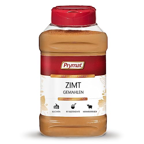 Prymat gemahlener Zimt 320g, Aromatische, würzige Gewürzmischung Zimtpulver, im Streuer von Prymat