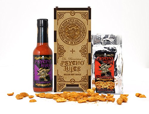 Psycho Slayer - Dark Arts Edition Holz-Geschenk-Box * Psycho Juice Scorpion Pepper & Psycho Nüsse *Begrenzte Verfügbarkeit* von Psycho Juice