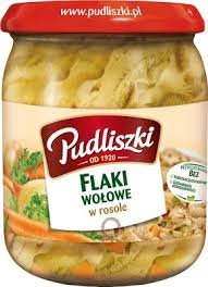 Pudliszki Rindskuttelflecke in Brühe (Flaki wolowe w rosole), Gewicht: 500 g von Pudliszki