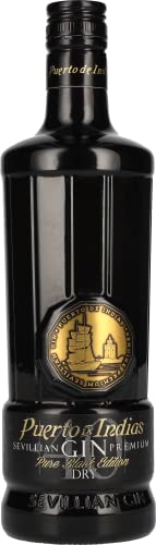 Puerto de Indias Premium Sevillian Dry Gin Pure Black Edition 40% Vol. 0,7l von Puerto de Indias