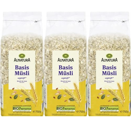 Alnatura Basis Müsli Cornflakes Cerealien 750 gramm x 3 STÜCK von Pufai