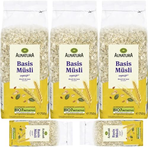 Alnatura Basis Müsli Cornflakes Cerealien 750 gramm x 5 STÜCK von Pufai