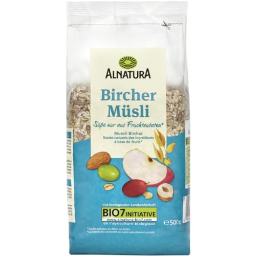 Alnatura Bircher Müsli Cornflakes Cerealien 500 gramm von Pufai