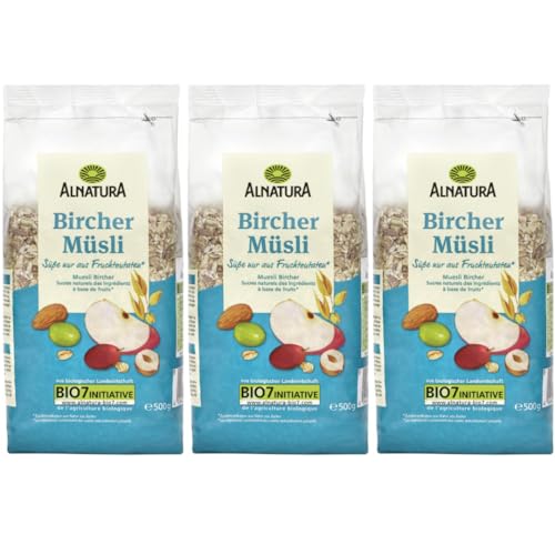 Alnatura Bircher Müsli Cornflakes Cerealien 500 gramm x 3 STÜCK von Pufai