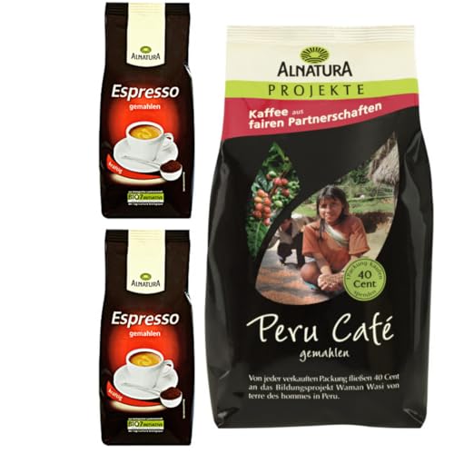 Mit Pufai Grocery, Peru Café gemahlen 500 Gramm + Café expresso gemahlen 2er Pack (2 x 500 gramm) von Pufai