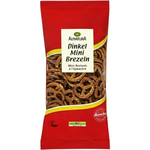 Alnatura Dinkel Mini Brezeln Cracker Keks 75 Gramm Tüte mit pufai von Pufai