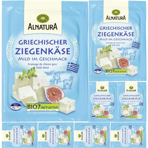 Alnatura Griechischer Ziegenkäse käse 180 Gramm x 8 STÜCK [Frischegarantie] von Pufai