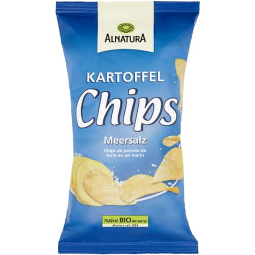 Alnatura Kartoffelchips Meersalz Chips Snack 125 Gramm von Pufai