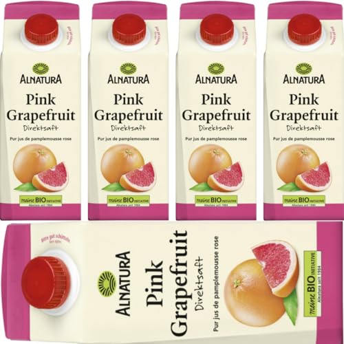 Alnatura Pink Grapefruit Direktsaft 750 milliliter x 5 Stück von Pufai