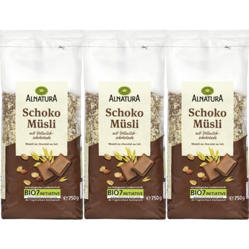 Alnatura Schoko Müsli Cornflakes Cerealien 750 gramm x 3 STÜCK von Pufai