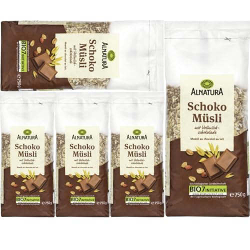 Alnatura Schoko Müsli Cornflakes Cerealien 750 gramm x 5 STÜCK von Pufai