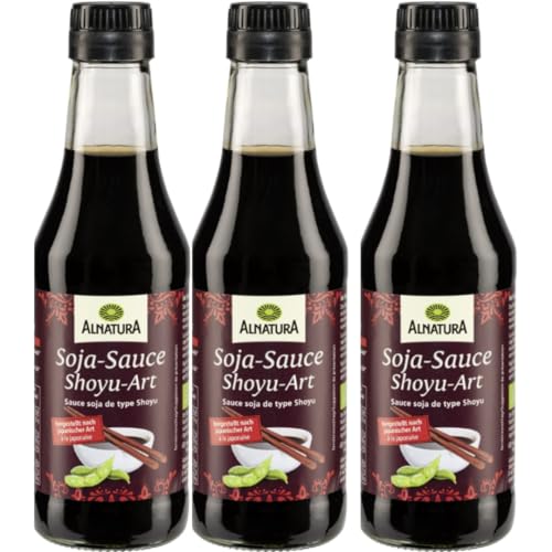 Alnatura Soja Sauce Shoyu Art Soße 250 Mililiter x 3 STÜCK von Pufai