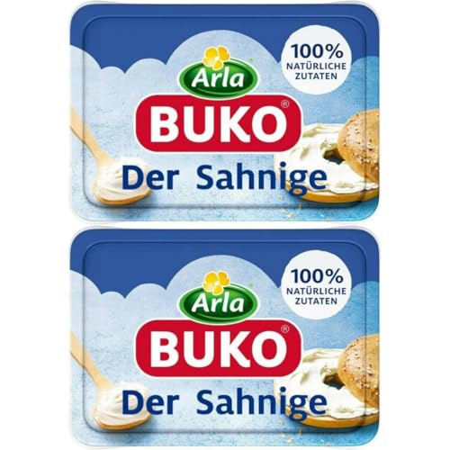 Arla Buko Frischkäse Der Sahnige Frischkäse käse 200 gramm x 2 STÜCK [Frischegarantie] von Pufai