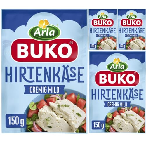 Arla Buko Hirtenkäse 150 gramm x 4 STÜCK [Frischegarantie] von Pufai