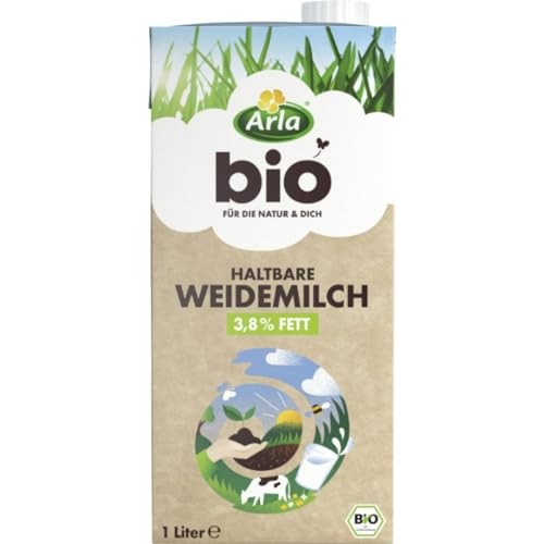 Arla Haltbare Weidemilch 3,8% Fett Kuhmilch Milch 1000 Milliliter von Pufai