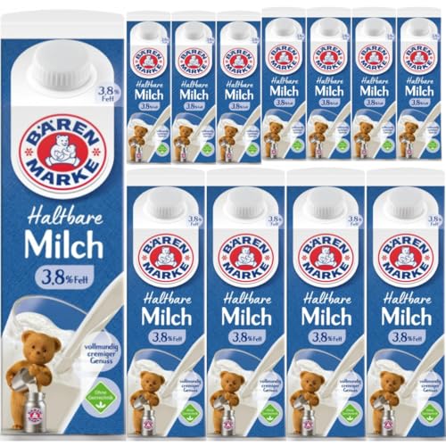 Bärenmarke Alpenmilch Haltbare Milch%3,8 Fett 1000 Mililiter x 12 STÜCK mit Pufai Grocery von Pufai