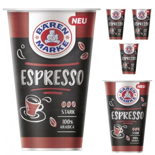 Bärenmarke Espresso Milchmischgetränk mit Kaffee und 1,8% Fett im Milchanteil, wärmebehandelt Kaffee 200 Mililiter x 5 Flasche Mit Pufai Grocery [Frischegarantie] von Pufai