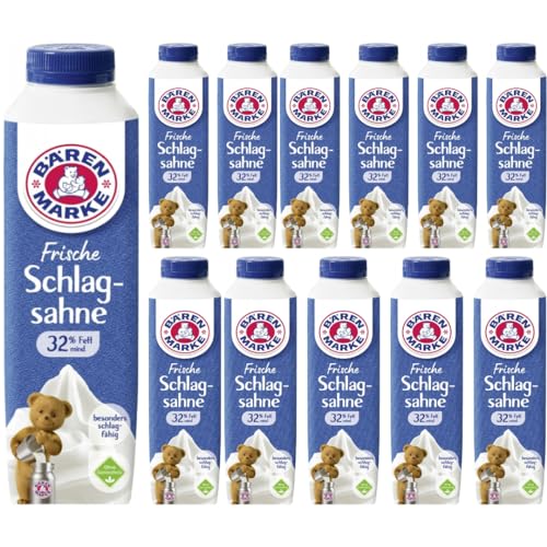 Bärenmarke Frische Schlagsahne 32% Fett 500 milliliter x 12 STÜCK [Frischegarantie] mit Pufai Grocery von Pufai