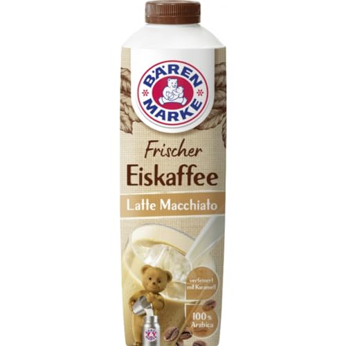 Bärenmarke Frischer Eiskaffee Latte Macchiato 1000 milliliter [Frischegarantie] von Pufai