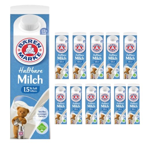 Bärenmarke Milch Haltbare Milch%1,5 Fett 1000 Mililiter x 12 Stück mit Pufai Grocery von Pufai