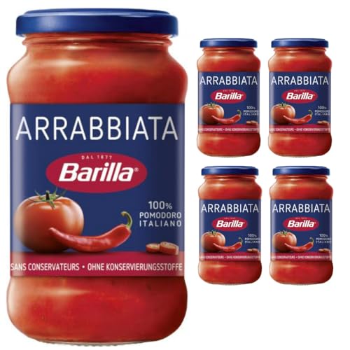 Barilla Nudelsauce Arrabbiata Soße Pasta-Sauce 400 gramm x 5 STÜCK von Pufai