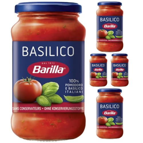 Barilla Nudelsauce Pasta-Sauce Basilico Soße 400 gramm x 5 STÜCK von Pufai