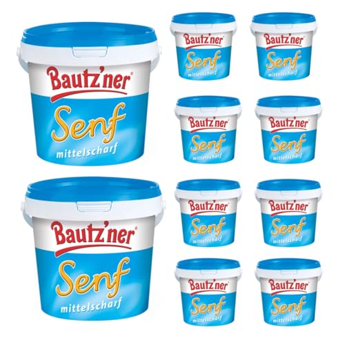 Bautz´ner Senf mittelscharf Eimer 200 ml x 10 Stücks von Pufai