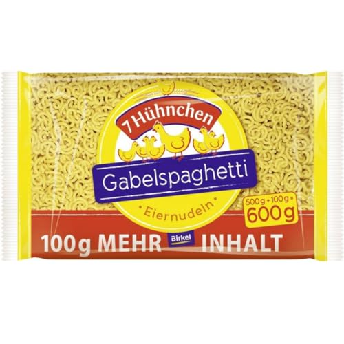 Birkel 7 Hühnchen Eiernudeln Gabelspaghetti Pasta Nudeln 600 gramm von Pufai