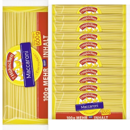 Birkel 7 Hühnchen Eiernudeln Maccaroni Pasta Nudeln Spiralnudeln 600 gramm x 12 Stück von Pufai