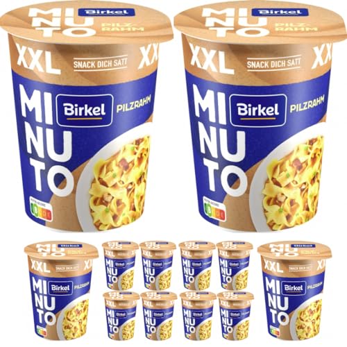 Birkel Minuto Pilzrahmtopf XXL Nudeln pasta 86 gramm x 12 Stück von Pufai