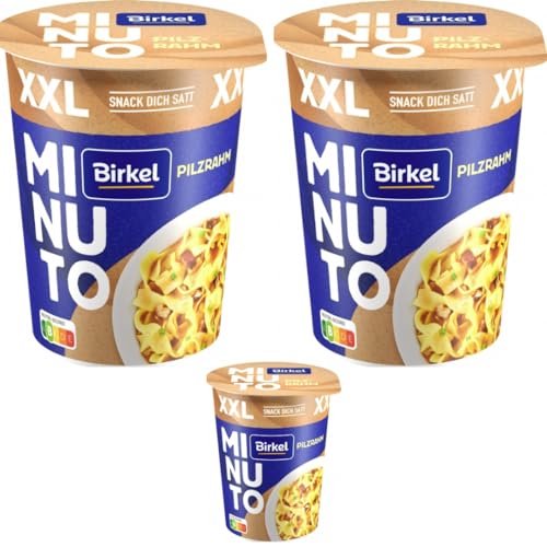 Birkel Minuto Pilzrahmtopf XXL Nudeln pasta 86 gramm x 3 Stück von Pufai