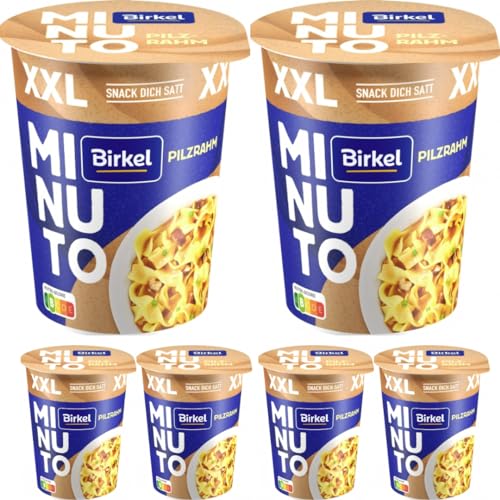 Birkel Minuto Pilzrahmtopf XXL Nudeln pasta 86 gramm x 6 Stück von Pufai