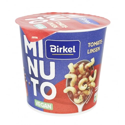 Birkel Minuto Tomate-Linsen vegan Nudeln pasta 50 Gramm von Pufai