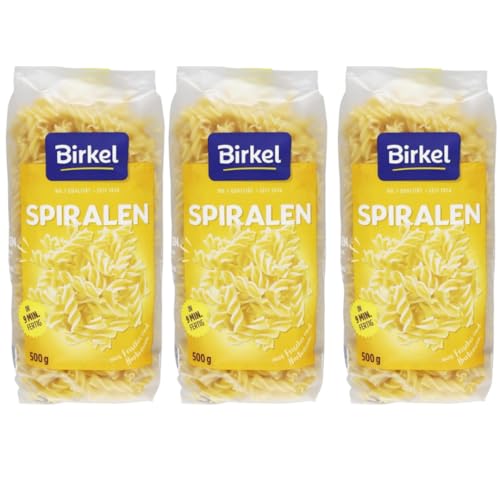 Birkel's No. 1 Spiralen Pasta Nudeln 500 gramm x 3 Stück von Pufai