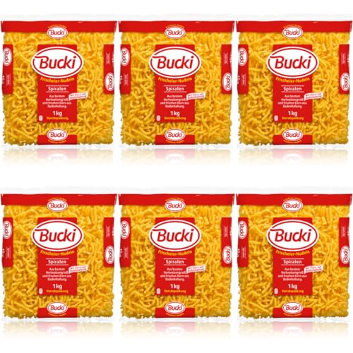 Bucki Spiralen pasta nudeln 1000 gramm x 6 Stück von Pufai