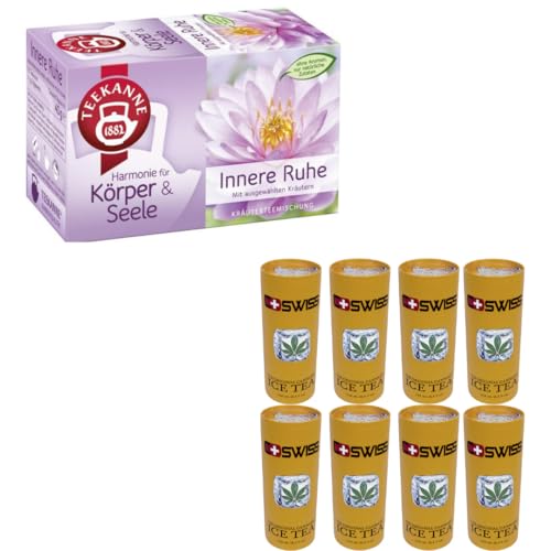 CSwiss The Original Ice Tea 250ML x 8 STÜCK + Teekanne Innere Ruhe Kräutertee 20 x 2 g von Pufai