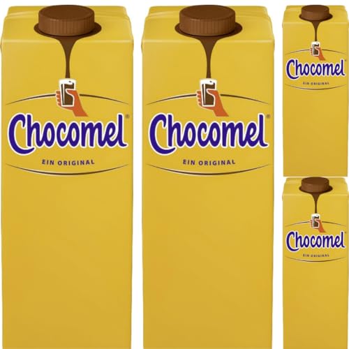 Chocomel Schokoladenmilch Der Kult-Schokodrink 1000 Mililiter x 4 STÜCK Mit Pufai Grocery von Pufai