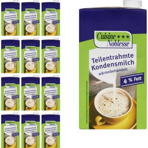 Cuisine Kondensmilch Kaffeetraum 4% Fett im 1000 Mililiter x 12 STÜCK mit Pufai Grocery Gratis von Pufai