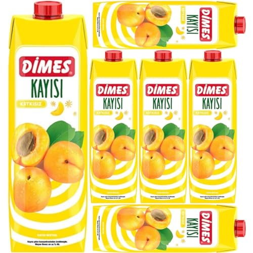 Dimes Klassischer Aprikosennektar Fruchtsaft 1000 milliliter x 6 STÜCK mit Pufai Grocery, von Pufai