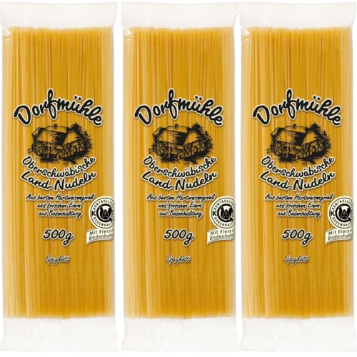 Dorfmühle Spaghetti pasta nudeln 500 gramm x 3 Stück von Pufai