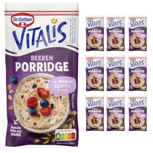 Dr. Oetker Vitalis Porridge Beeren Müsli 53 g X 10 Packungen von Pufai