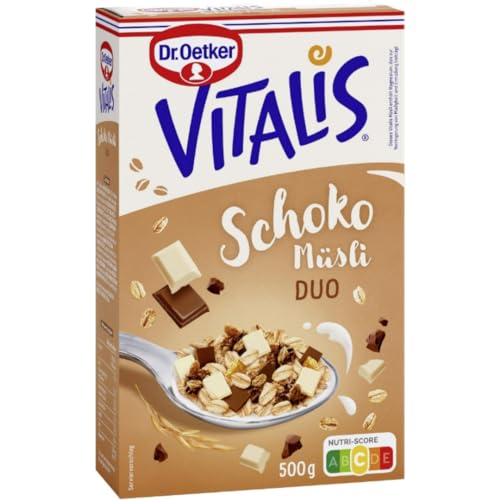 Dr. Oetker Vitalis Schoko Duo Müsli Knusper Müsli 500 g 1 Packungen von Pufai