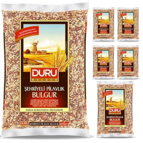 Duru Bulgur für Pilaw mit Fadennudeln 1000 Gramm x 6 Stück von Pufai