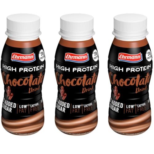 Ehrmann High Protein Drink Chocolate 250 milliliter x 3 Stück von Pufai