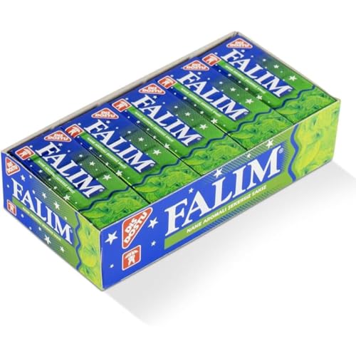 Falım Zuckerfreier Kaugummi mit Minzgeschmack, 5er-Pack à 20 Stück (Insgesamt 100 Stück) 160 Gramm mit Pufai Grocery von Pufai