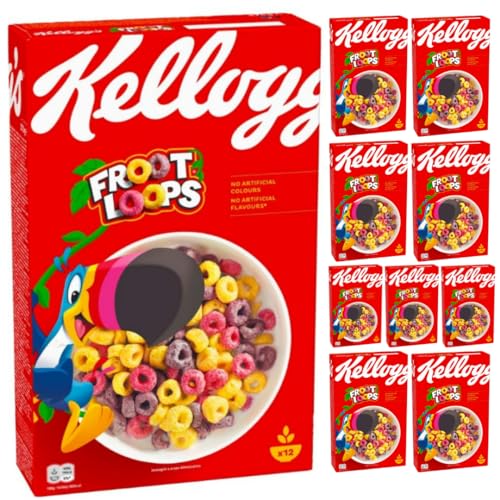 Froot Loops Cerealien Muesli Cornflakes 375 gramm x 10 Stück von Pufai