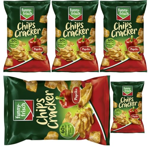 Funny-frisch Chips Cracker Paprika Chips Cracker 90 gramm x 5 Stück von Pufai